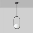 GobekUsa Glass Ball Ring Pendant Lamp for Living Dining Bedroom