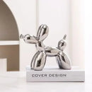 GobekUsa 22cm Balloon Dog Ceramic Sculpture Decor Statue Office Gift