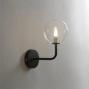 GobekUsa Glass Ball Metal Bend Wall Lamp for Living Room Bedroom, Nordic Retro Design
