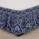 GobekUsa Elastic Band Diamond Lattice Ruffled Bed Skirt for Queen Size Mattress