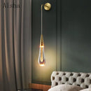 GobekUsa Crystal LED Wall Lamp: Elegant Bedside Lighting for Home Decor & Ambiance