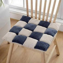 GobekUsa Corduroy Cushion: Plaid Thickened Office Chair, Dining Chair, Sofa Floor Cushion