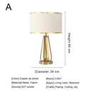 GobekUsa Crystal Bedside Lamp: Modern Nordic Design, Fabric Lampshade for Living Room & Bedroom
