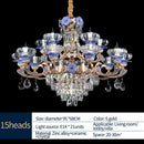 GobekUsa Crystal Candle Chandelier: Elegant Lighting for Villa, Apartment & Staircase