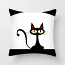 GobekUsa Hello Cat Pillow Cover - Modern Design for Home Decor - Cute & Cozy