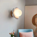 GobekUsa Cream Flower Wall Lamp: Nordic Style Indoor Lighting for Living Room and Bedroom