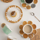 GobekUsa Creative Biscuit Ceramic Tableware Set for Snacks, Desserts, and Coffee