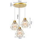 GobekUsa Iron Frame Pendant Chandelier for Modern Indoor Lighting
