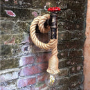 GobekUsa Industrial Loft Hemp Rope Wall Lamp for Kitchen Living Room Bar Lighting