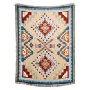 GobekUsa Beach Blanket Sofa Cover - American Country Plaid Blanket - Cotton Tassel Throw Tapestry