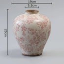 GobekUsa Cracked Texture Blue & White Porcelain Vase Room Decoration & Flower Pot