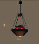 GobekUsa Industrial Pendant Light: Retro American Style Chandelier for Dining Room and Restaurant