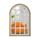 GobekUsa Gothic Rose Window Carved Mirror for Wall Decor in Living Room, Bedroom