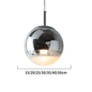 GobekUsa Glass Ball Pendant Lights - Modern Electroplated Hanging Lamp Fixture