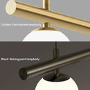 GobekUsa LED Linear Hanging Lamp for Home Modern Minimalist Living Room Chandelier