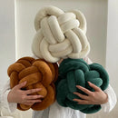 GobekUsa Knot Pillow Ball Xmas Decorative Throw Pillow with Soft Plush