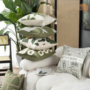 GobekUsa Embroidered Patchwork Cushion Cover 45*45 for Elegant Living Room Decor