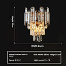 GobekUsa Gold Crystal Chandelier for Living Room Luxury Lighting Fixture