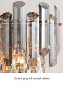 GobekUsa Crystal Gold LED Wall Sconce - Modern Luxury Wall Lamp for Living Room Bedroom Stairs