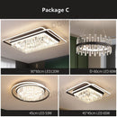 GobekUsa Crystal Industrial Pendant Lamps Set for Modern Living Room Bedroom Kitchen Decor
