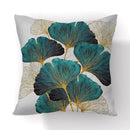 GobekUsa Ginkgo Leaves Print Sofa Pillowcase 45x45cm Modern Nordic Chair Cushion Cover