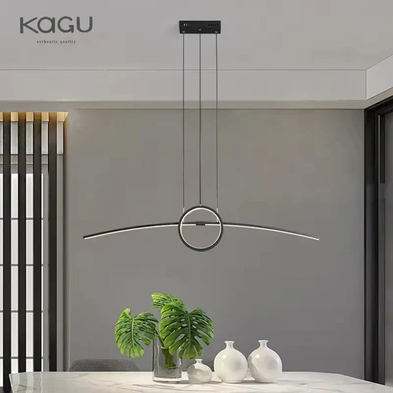 GobekUsa LED Ceiling Chandelier: Modern Minimalist Kitchen Dining Table Lighting