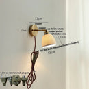 GobekUsa Ceramic LED Wall Sconce Up Down Rotate Pull Chain Mirror Light