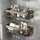 GobekUsa Aluminum Corner Shower Storage Rack - Punch-free Bathroom Shelf Organizer