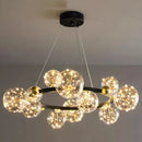 GobekUsa Crystal Chandelier: Modern Stair Pendant Lamp for Living Room, Interior Lighting