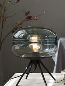 GobekUsa Glass Desk: Modern Decorative LED Living Room Bedroom Creative Glass Decor Desk