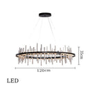 GobekUsa LED Stainless Steel Pendant Light Chandelier for Home Decor in Foyer, Living Room, Bedroom, Restaurant