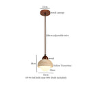 GobekUsa Black Travertine LED Hanging Pendant Light - Nordic Modern Home Decor