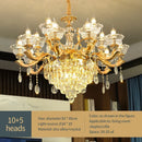 GobekUsa Crystal Luxe Pendant Lamp: Elegant European Style for Living Room and Restaurant