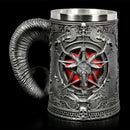 GobekUsa Baphomet Resin Stainless Steel Beer Glass Tankard Pub Bar Decor