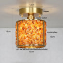 GobekUsa Column Glass Crystal Ceiling Light for Nordic Modern Home Decor