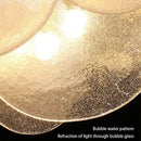 GobekUsa LED Bubble Glass Ceiling Chandelier Light Fixture for Dining Kitchen Bedroom