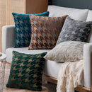 GobekUsa Houndstooth Luxury Pillow Cover 45x45cm - High-end Decorative Sofa Cushion Case