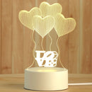 GobekUsa 3D Acrylic Night Lamp | Boys Girls Gift Decor Bedroom Table Light