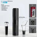 GobekUsa Electric Corkscrew Kit, USB Rechargeable Wine Opener for Bar Parties