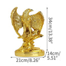 GobekUsa Golden Eagle Wings Spread Resin Statue Home & Office Decor Art Craft