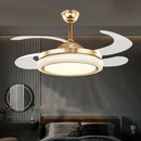 GobekUsa 42" Invisible Ceiling Fan Light Remote Control LED Retractable Blades.