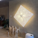 GobekUsa LED Square Fabric Wall Lamp | Minimalist Design for Living Room, Bedroom, Corridor