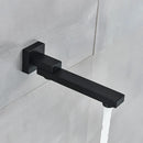 GobekUsa Brass Chrome/Black Bronze Swivel Shower Faucet Spout Wall Mount Bathroom Accessory