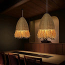 GobekUsa Handmade Rattan Pendant Light for Living Room, Bedroom - Japanese Style