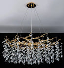 GobekUsa Golden Branch Led Ceiling Chandelier Modern Living Room Pendant Lights