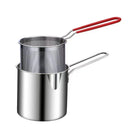 GobekUsa Deep Fryer Pot with Strainer, Kitchen Cooking Tool for Frying Chicken and French Fries