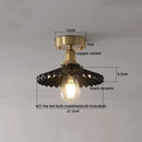GobekUsa Ceramic LED Ceiling Light Modern White Porch Balcony Luminaria