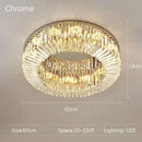 GobekUsa Crystal Ceiling Lamp: Modern Bedroom & Living Room LED Light Luxe Atmosphere