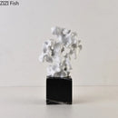 GobekUsa Coral Creative Resin Sculpture, Modern Taihu Stone Desk Ornament for Home Decor