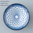 GobekUsa Blue & White Ceramic Kung Fu Tea Cup, Japanese Style Porcelain Sake Espresso Mug